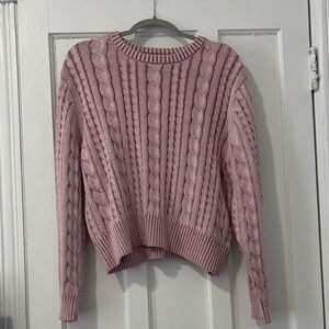 Universal Thread Mauve Cable Knit Sweater